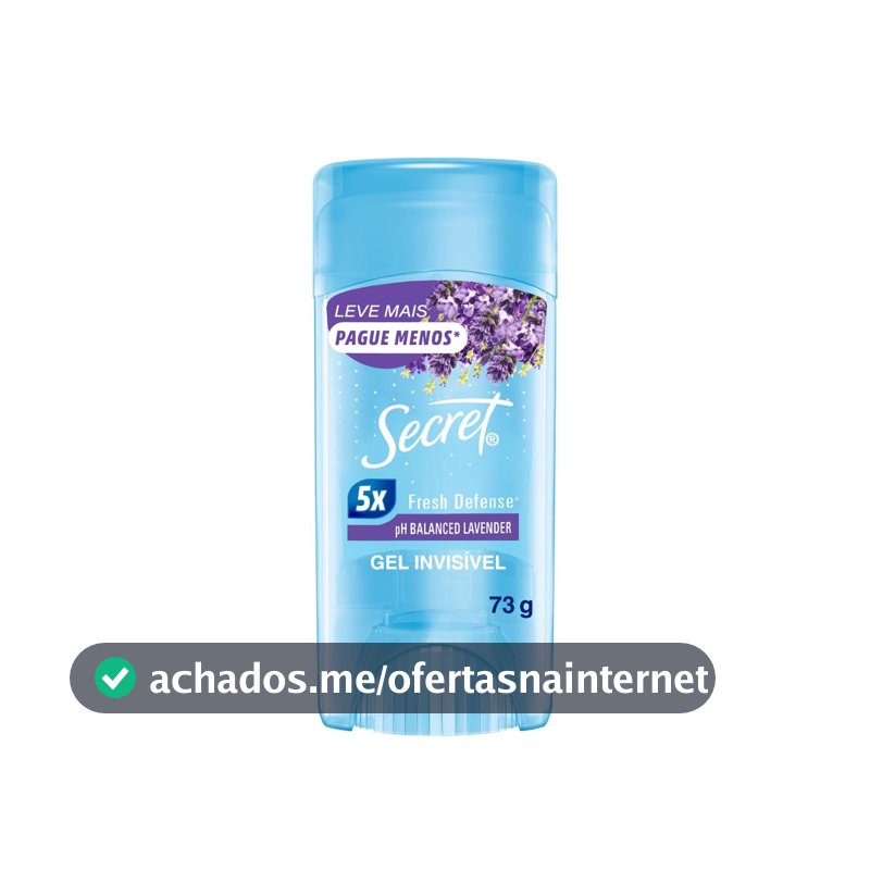 Secret Desodorante Antitranspirante em Gel Lavanda 73g