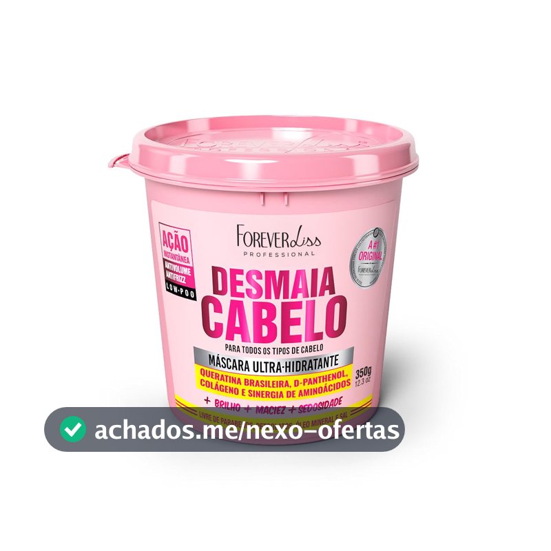 Máscara Capilar Forever Liss Desmaia Cabelo, 350g