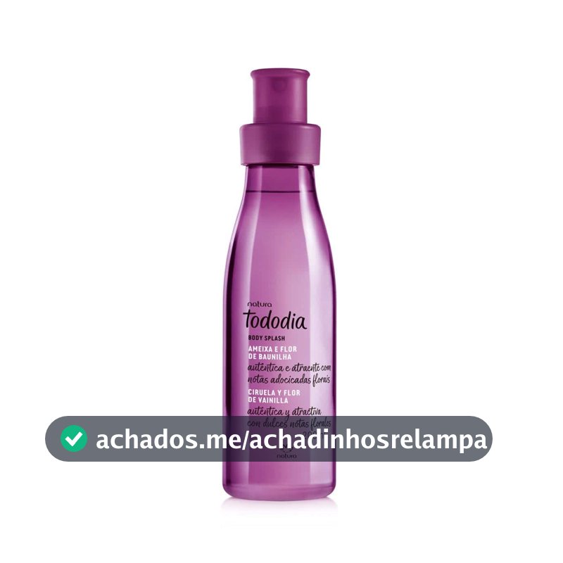 Body Splash Todo Dia Ameixa e Flor de Baunilha Natura 200ml