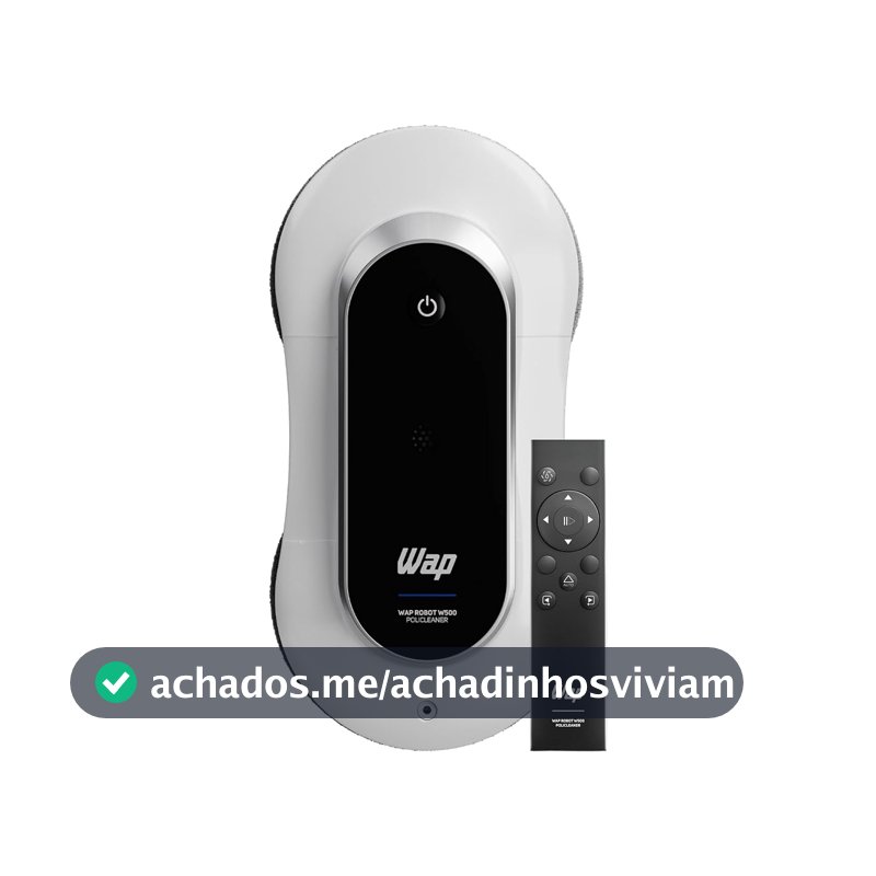 WAP Robô Limpa Vidros Robot W500 72W Bivolt com Sensores Antiqueda