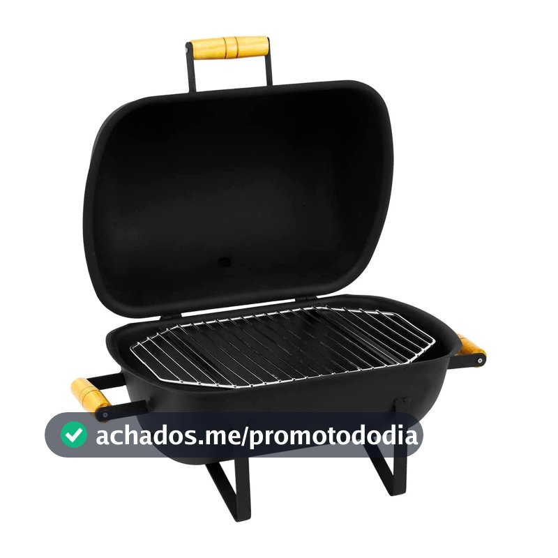 CHURRASQUEIRA MÓVEL PRO TORK TEXAS USA GRILL PRETO