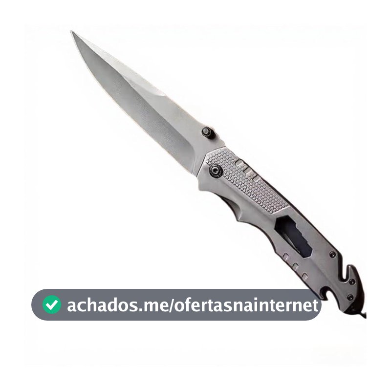 Canivete dobrável Lâmina de aço inoxidável 7Cr13MoV alta dureza Cabo resistente Ferramenta multifuncional para acampamento caminhadas pesca e exploraç