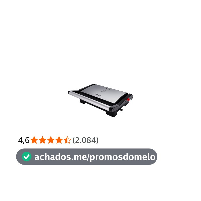 MINI GRILL OSTER 2 em 1, 1000W, 110V, OGRL230
