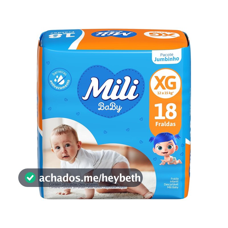 Mili Fralda Ultra Seca Jumbinho 1X18 Xg