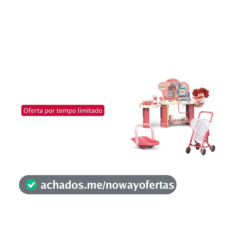 Bancada Infantil Doutora Com Carrinho e Boneca Replay Kids