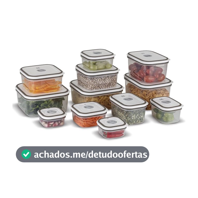 Electrolux, Pote Hermetico, 12 unidades, A23122901, cinza