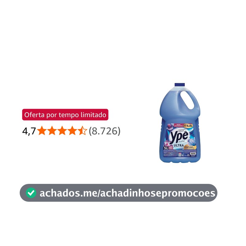 Ypê Amaciante Tradicional Aconchego 5L (Embalagem pode variar)