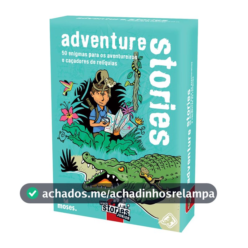 Galápagos, Histórias Intrépidas (Adventure Stories), Jogo de Enigmas para Amigos, + de 2 jogadores, 15 minutos por partida