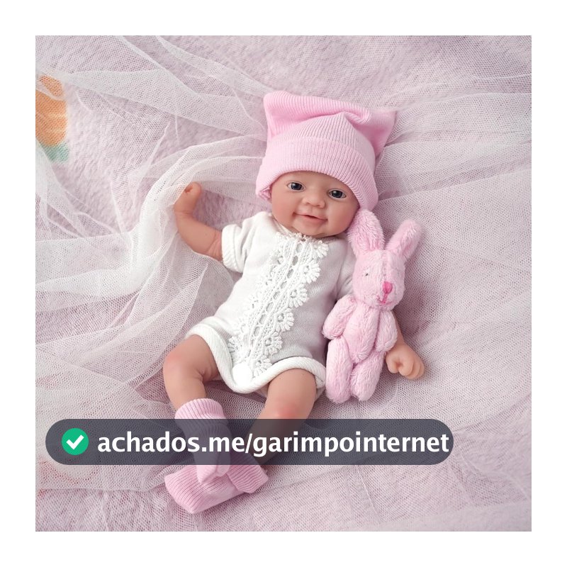 Bebê Reborn Menina Boneca Silicone Sólido Molinho Pode Tomar Banho