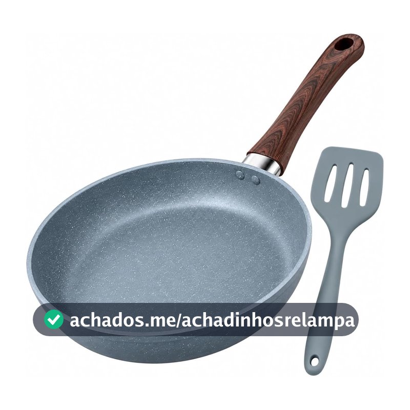 Frigideira Azul 24cm 1,5L com Revestimento Cerâmico Antiaderente, Cabo Soft Touch, Fundo para Indução, Gás, Elétrico e Cerâmico (Azul Claro)