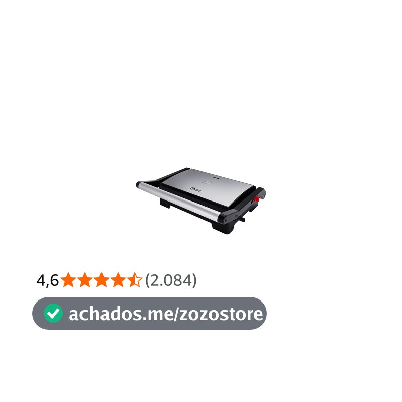 MINI GRILL OSTER 2 em 1, 1000W, 110V, OGRL230