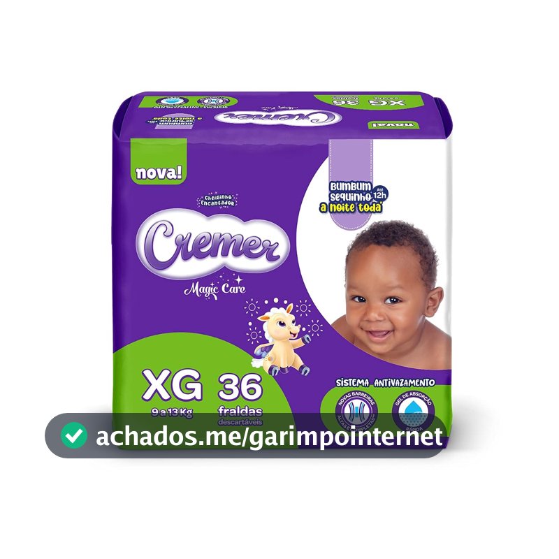 Fralda Cremer Mega XG 36 Unidades