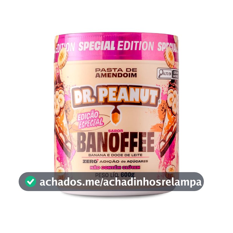 DR. PEANUT PASTA DE AMENDOIM BANOFFEE 600G COM WHEY PROTEIN