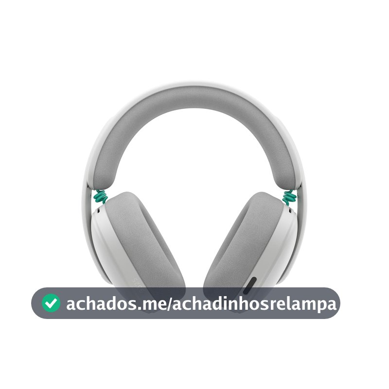 Headset Gamer Sem Fio Logitech G325, Bluetooth, Confortável, Microfone com redução de ruído, Bateria de longa duração. Compatível com PC, PlayStation, Nintendo Switch 1 e Switch 2– Branco