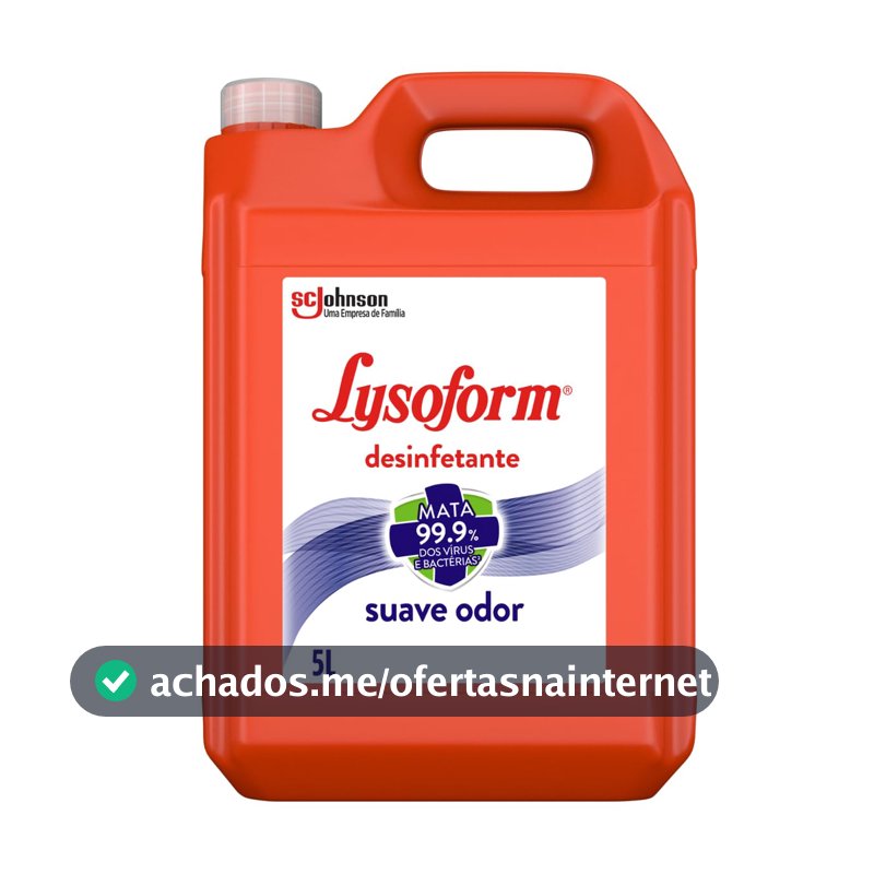 Lysoform Suave Odor, Desinfetante Líquido, Limpeza Casa, 5L