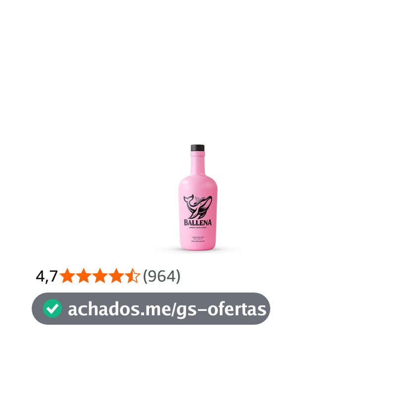 Licor Ballena morango 750ml