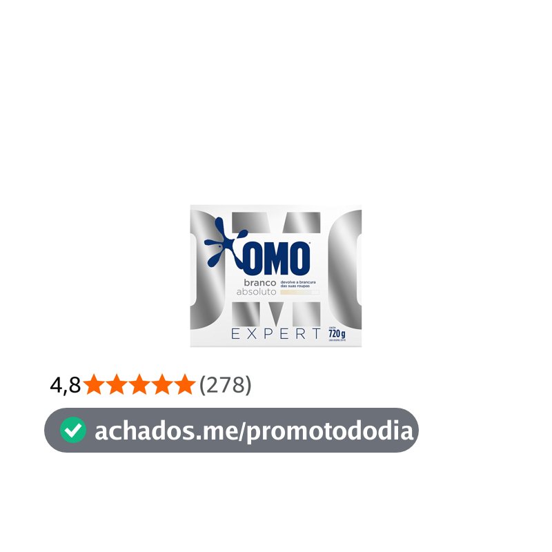 Lava-Roupas em Pó Roupas Brancas Omo Expert Caixa 720g