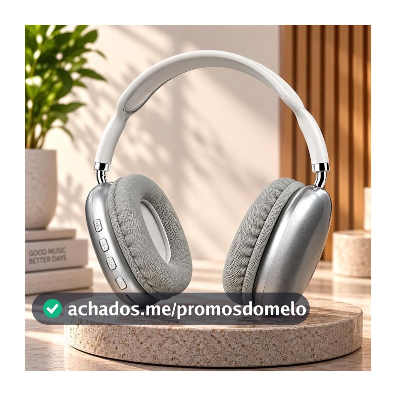 Headphone Bluetooth Sem Fio Over Ear, Fone de Ouvido com Almofadas Acolchoadas e Arco Confortável, Headset para Música, Filmes, Estudos, Trabalho, Celular, Notebook e Tablet (sortidos) (SORTIDAS)