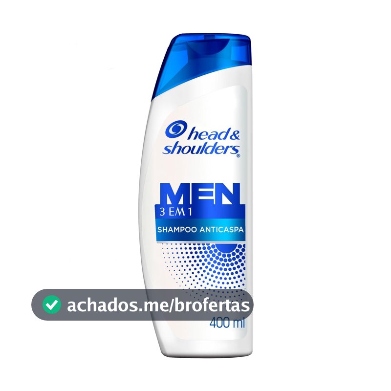 Head & Shoulders Shampoo Anticaspa Men 3 em 1, 400 ml