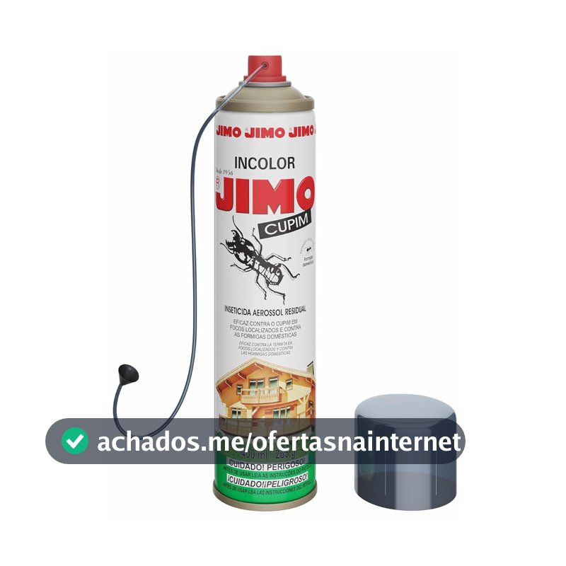 Inseticida Aerossol JIMO Cupim, Contra Brocas e Formigas, 400ml