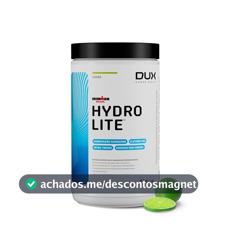 DUX HUMAN HEALTH Hydrolite 1000g Limão – Hidratação e Energia para Treinos