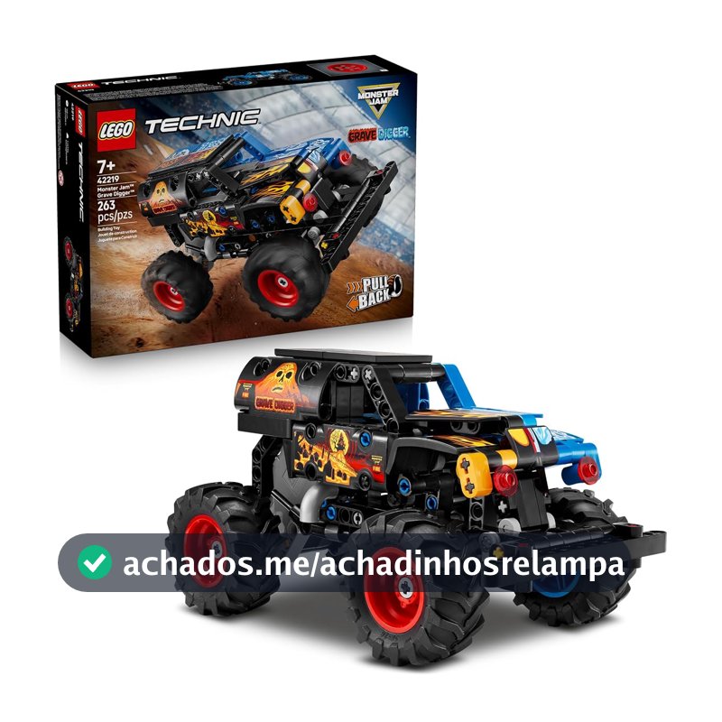 LEGO Technic Monster Jam Grave Digger Fogo e Gelo 42219 (263 Peças)