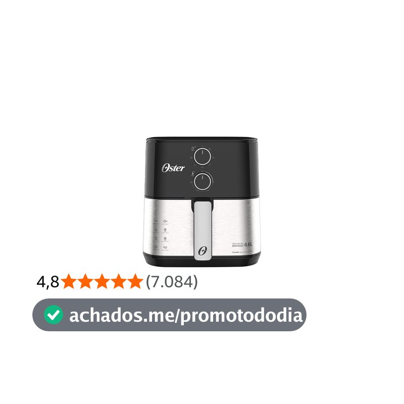 Fritadeira Sem Óleo Oster 127V - OFRT520, PRETO