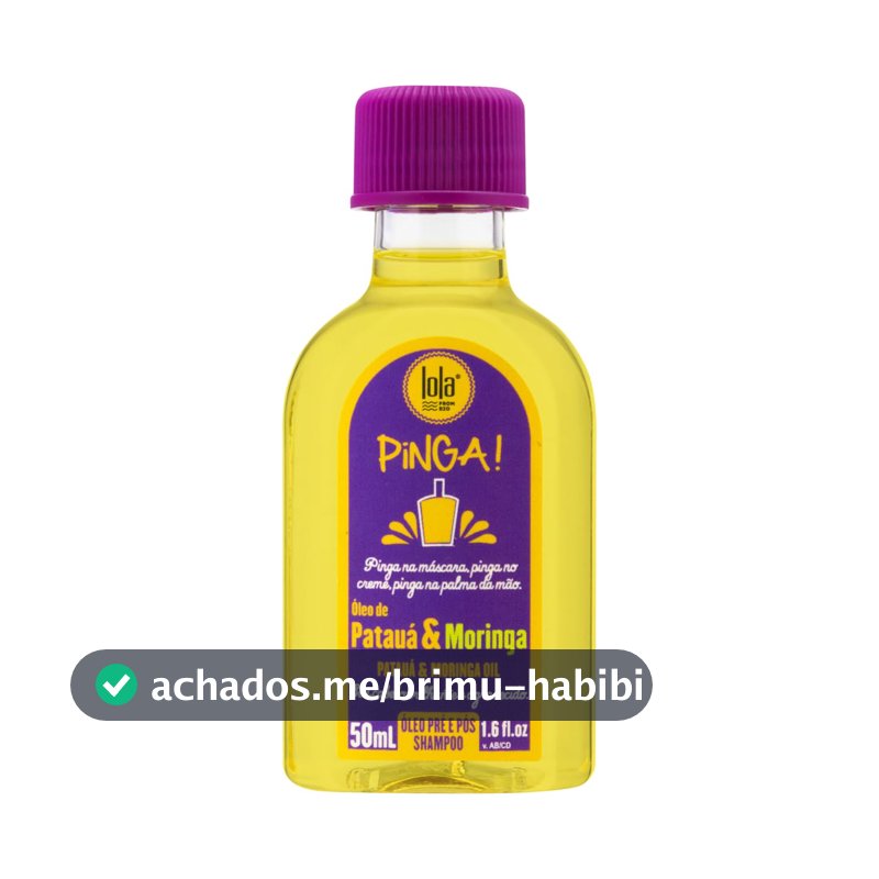 Pinga Patuá e Moringa Óleo 50ml , Lola Cosmetics