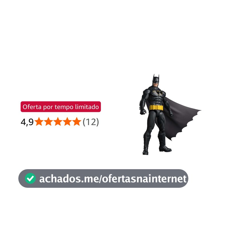 Figura de Ação DC Premiere Batman™ 30 cm, Multicolorido, Plástico, Mattel