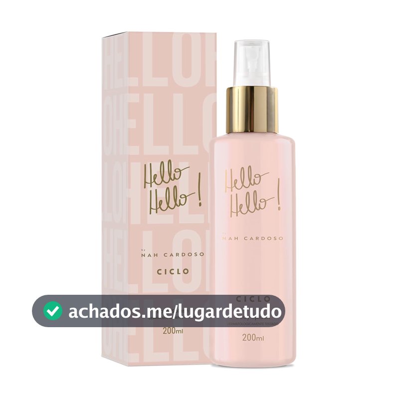 Body Splash Ciclo Hello Hello Nah Cardoso, 200ml