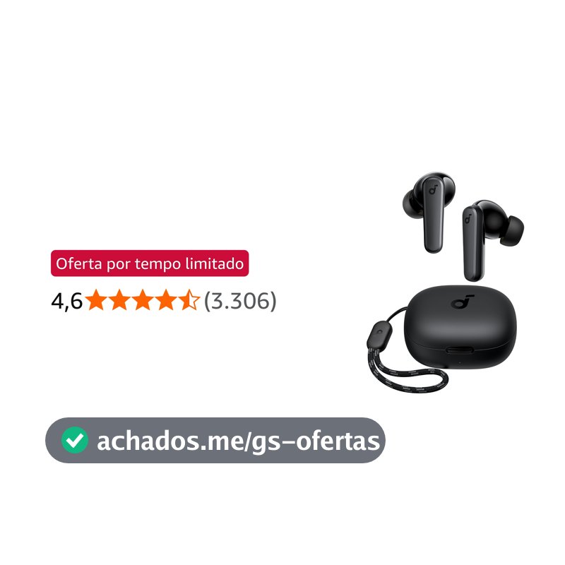 soundcore R50i da Anker, Fone de Ouvido Bluetooth 5.3 Sem Fio, 2 Mics IA