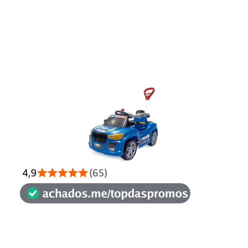 Carro Infantil Maral Police, Azul