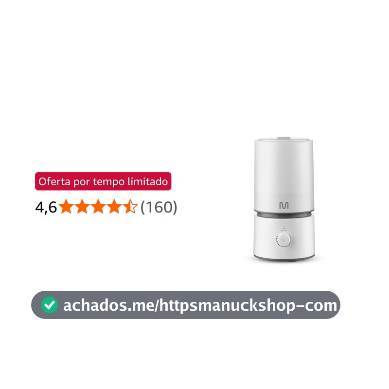Umidificador Ultrassônico Easy Air 1.8L Branco Multi Saúde - HC290