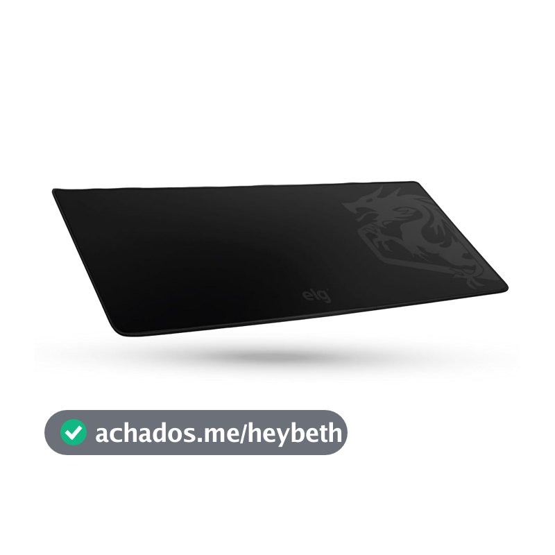 ELG, Mousepad Gamer Merak, Speed, Poliéster e SBR, Superfície Tratada Termicamente, Extra Large, 900x400x3mm