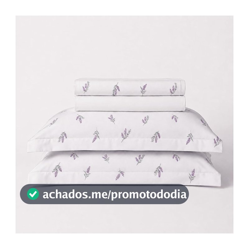 LYOR - Jogo de Cama Casal Essencial Lavanda Toque 250 Fios Microfibra