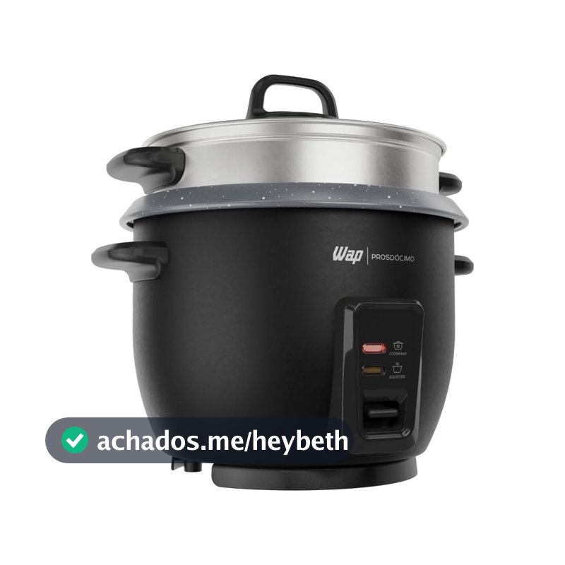 WAP Panela de Arroz Elétrica WRC1000 2 em 1 Vapor 127V