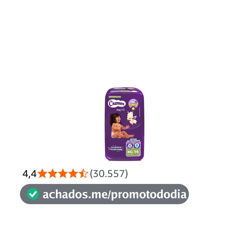 Fralda Cremer Jumbinho XG 14 Unidades