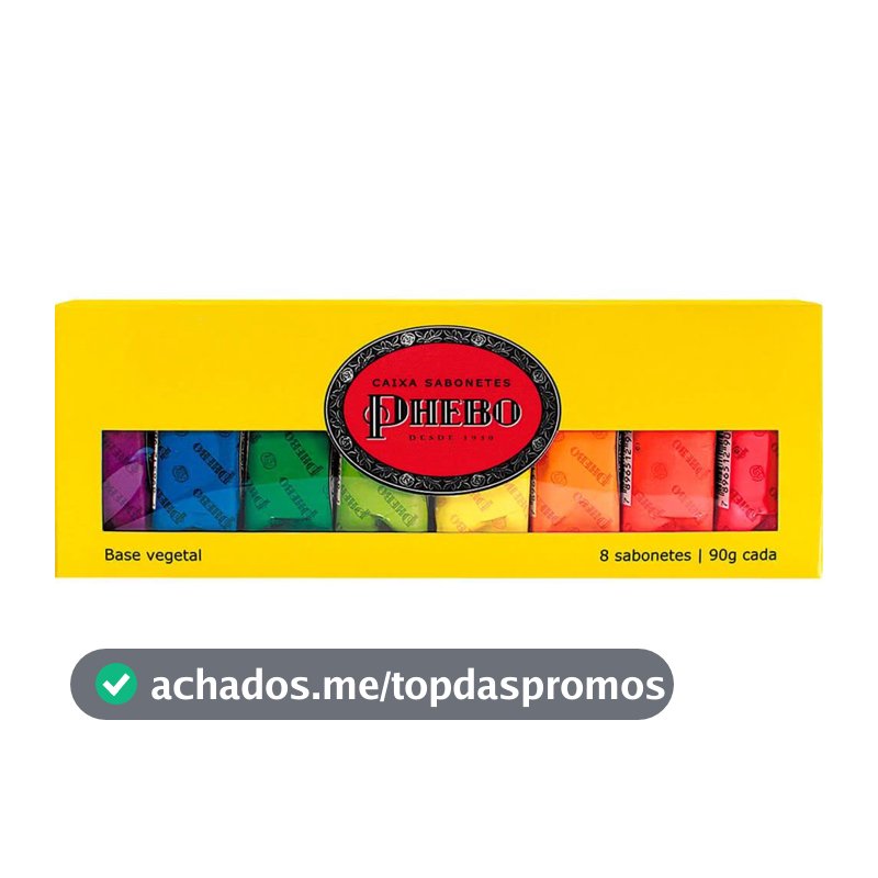 Kit Sabonete, PHEBO, Amarelo, 720g