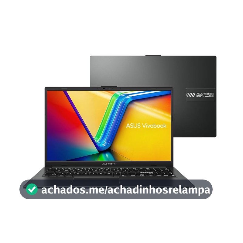 Notebook ASUS VivoBook Go 15, AMD RYZEN 5 7520U, 8GB, 256GB SSD, KeepOS/Linux, Tela 15,6" FHD, Mixed Black - E1504FA-NJ731