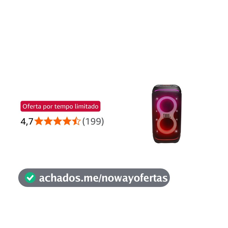 JBL, Caixa de Som, PartyBox Stage 320, Bluetooth, Portátil, Show de Luzes, À Prova de Respingos - 240W RMS - Preta