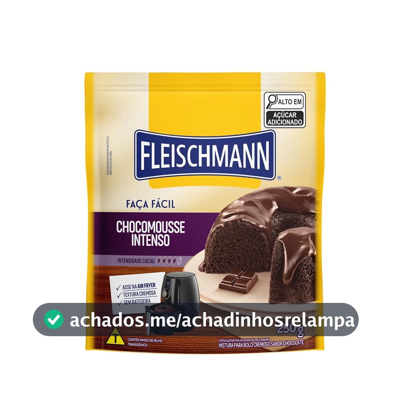 Mistura para Bolo Chocomousse Intenso Fleischmann 250g