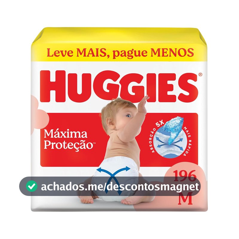 Huggies Fralda Supreme Care M 196 Un