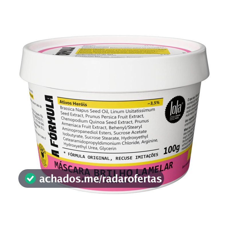 Máscara Capilar A Fórmula 100gr - Lola Cosmetics