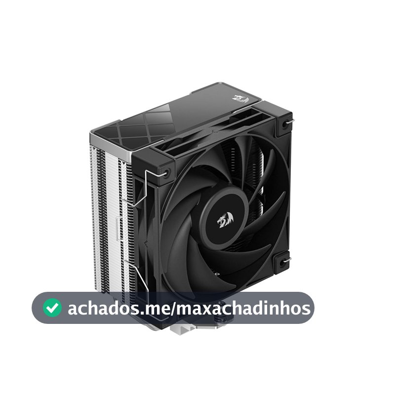 Air Cooler GamerStorm X Redragon AK400 RD Preto 4 Heatpipes Fan 120 mm R-AK400-BKNNMD-AJG