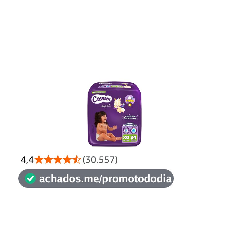 Fralda Cremer Econômica XG 24 Unidades