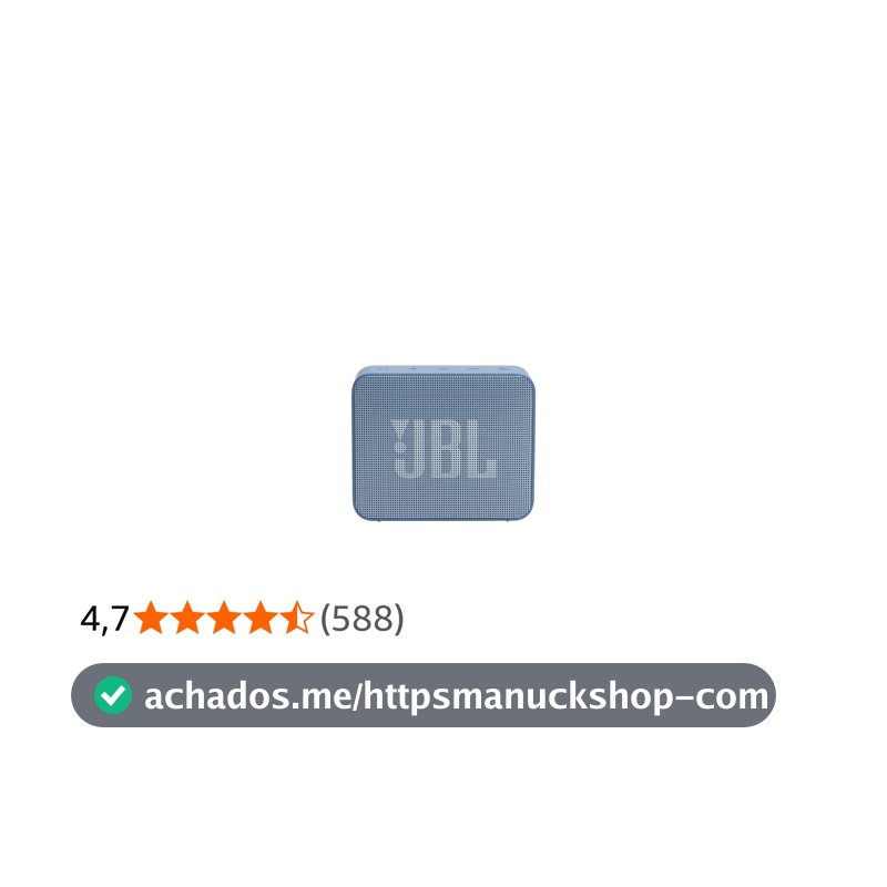 JBL, Caixa de Som, Go Essential 2, Bluetooth, Portátil, À Prova D'água e Poeira, Bateria de até 5h, Auracast, Som JBL Original Pro Sound, 3.1 W RMS - Azul