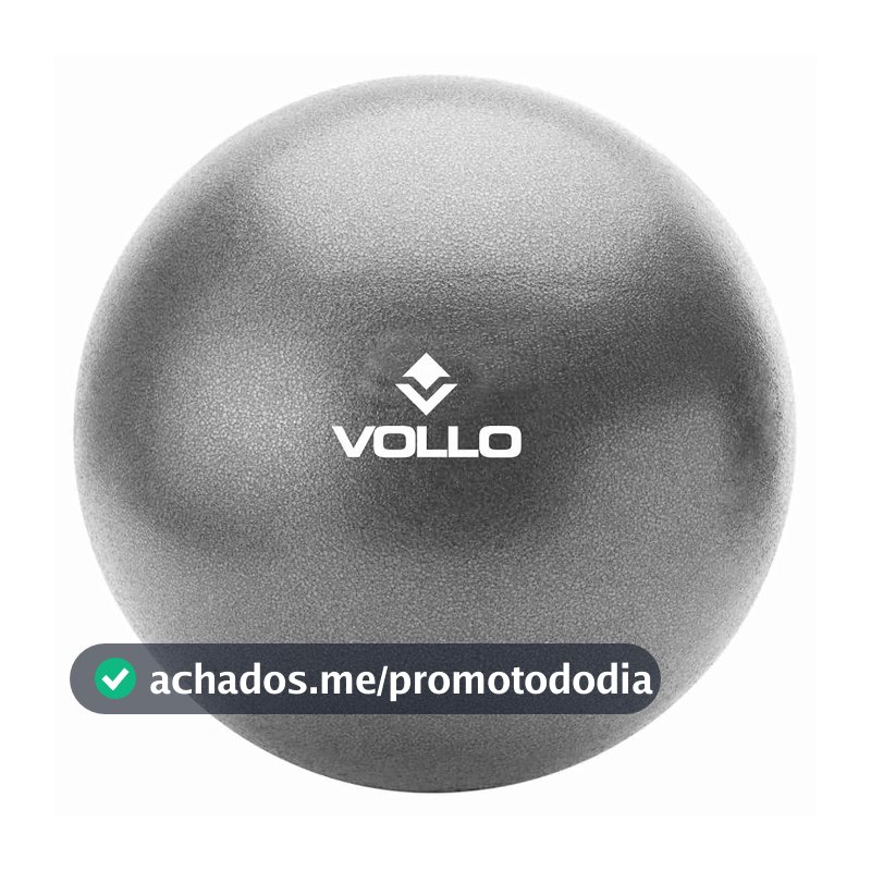 Mini Bola De Exercicios Cinza 25cm