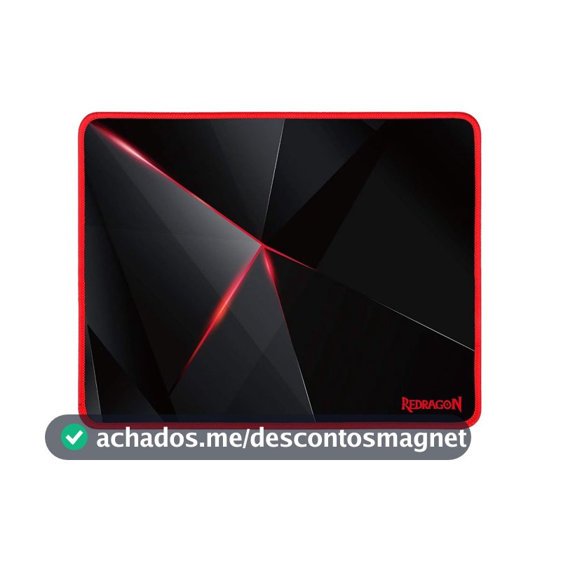Redragon MOUSEPAD GAMER CAPRICORN 330x260x3MM P012, preto/vermelho