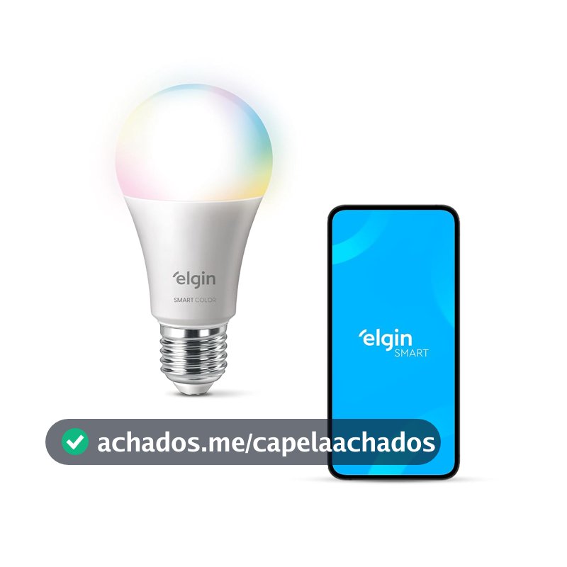 Lâmpada Inteligente Smart Color 10W Elgin RGB Wifi Compatível com Alexa e Google Home