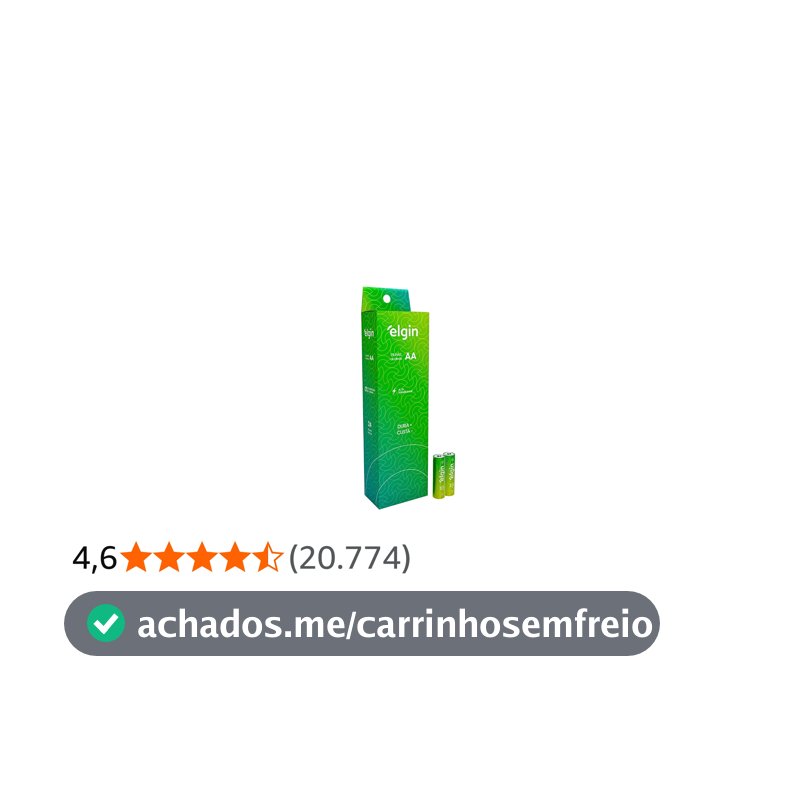 Pilhas Alcalinas AA Elgin - Tubo com 24 unidades
